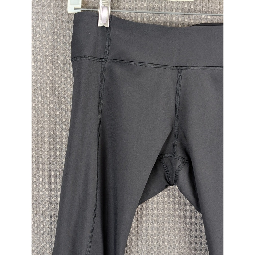 Lululemon Run Reflect Crop Black Reflective Running Leggings Zip Pocket Size 8 - Picture 3 of 16